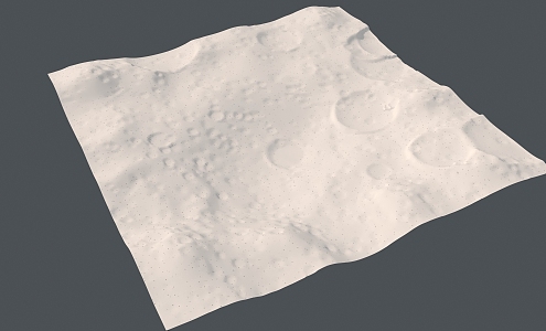 mountain snow terrain 3d model