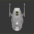 Futuristic Starship USS Discovery Design With Sleek Hull And Blue Engine Details For Interstellar Exploration