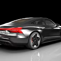 Black Modern Sports Car With Sleek Aerodynamic Body And Stylish Wheels