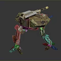 Mech Warrior Mech Soldier Machine Battlearm Mechanical Battlearm Machine Fighter Robot 3d model