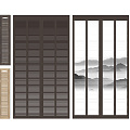 New Chinese-style Blinds Blinds Blinds Blinds Curtain Combination 3d model