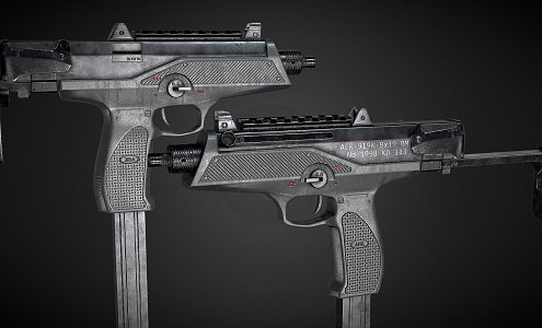 submachine gun 3d model