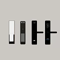Four Different Smart Door Locks With Electronic Keypad Fingerprint Recognition And Modern Design