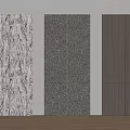 Three Cabinet Doors With Various Textures Sleek Design And Minimal Handles