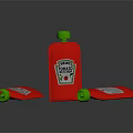 Thomas Schaeffer Red Bottles With Green Caps And Label Packaging Design