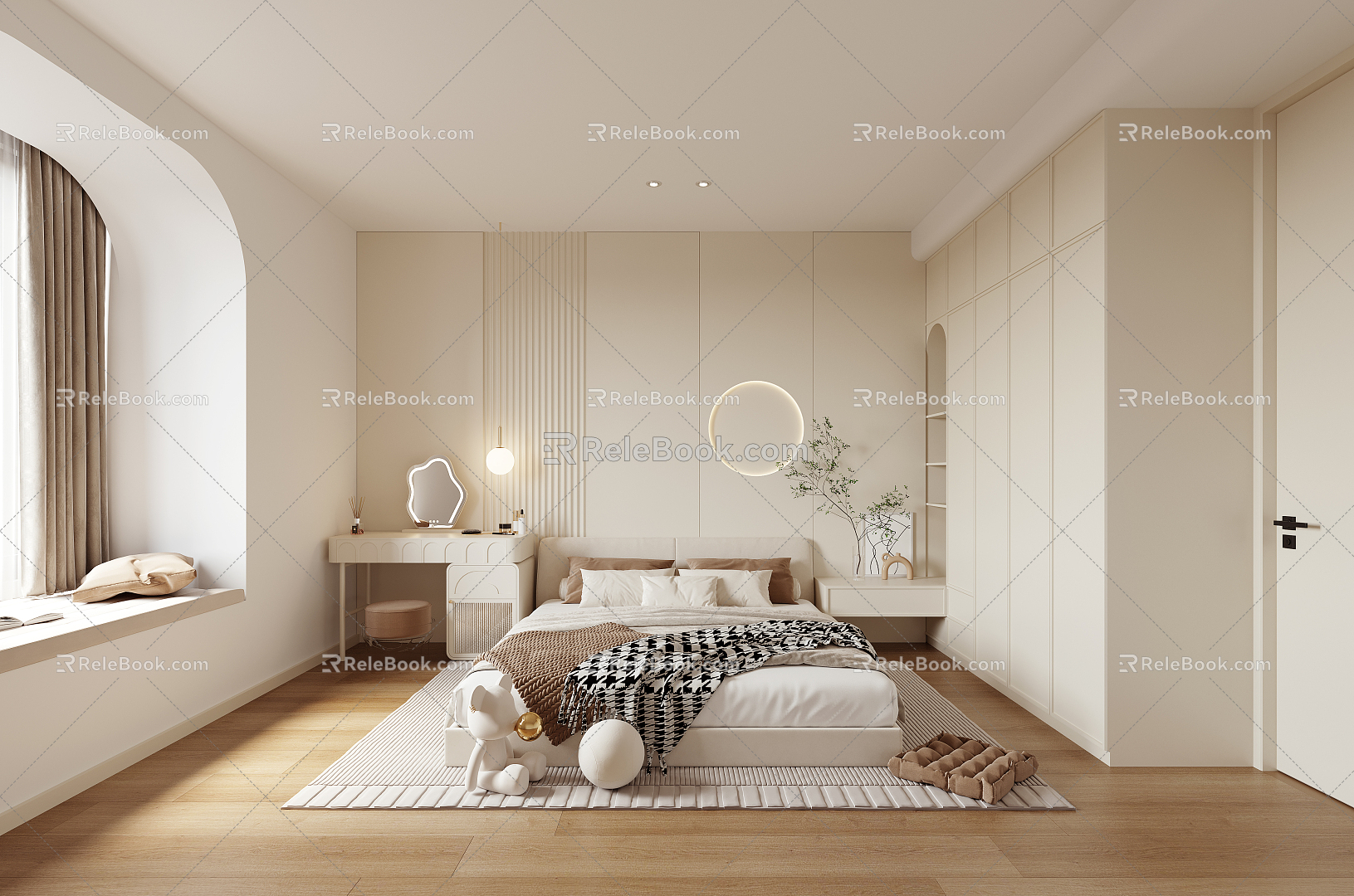 Modern Bedroom Simple Bedroom 3d model