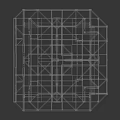 Square Grid Metal Frame Engineering Structure Model With Detailed Design