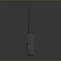 Professional Handheld Walkie Talkie With Long Antenna Display Screen And Control Buttons