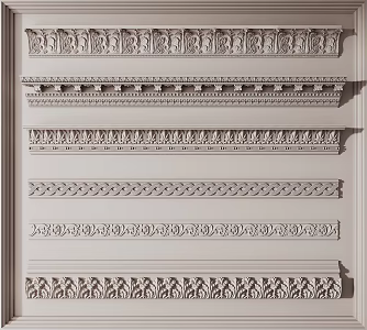 Jane Europe plaster line 3d model