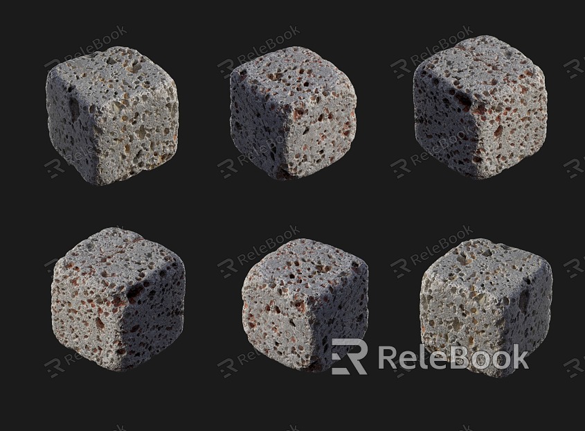 Stone Landscape Stone Granite Stone Small Stone model