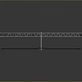 Detailed Road Model With Gray Pavement Yellow Dividing Lines Lane Lines And Traffic Light Truss