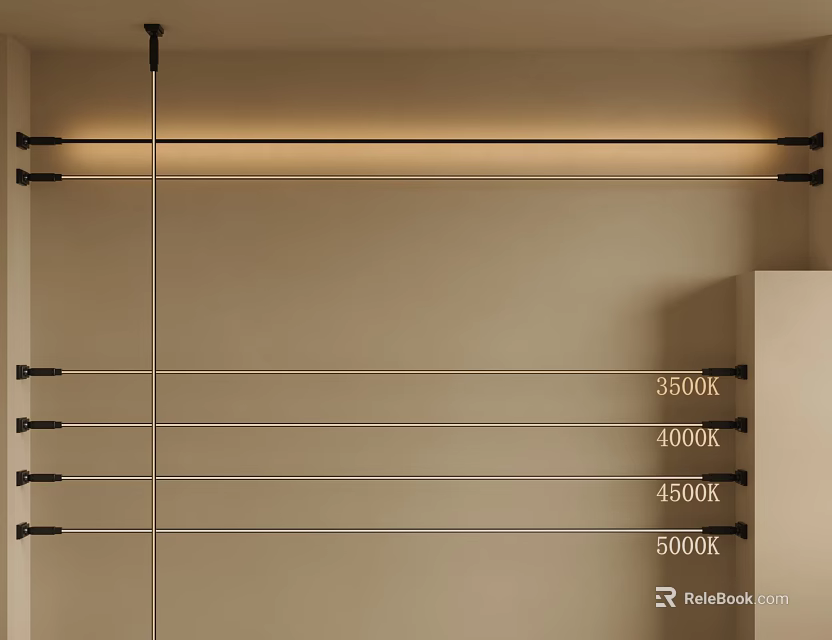 Decorative Light with Adjustable Color Temperature 3500K 4000K 4500K 5000K Options for Modern Interior Decoration 3d model 