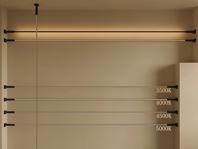Decorative Light with Adjustable Color Temperature 3500K 4000K 4500K 5000K Options for Modern Interior Decoration 3d model
