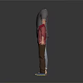 Three Mannequins Wearing Different Clothing Including T Shirt Vest Long Sleeve Shirt Pants And Shoes