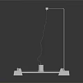 Experimental Setup Platform With Purple Surface White Cylinder And Vertical Rod