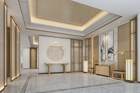 New Chinese Front Office 3d model