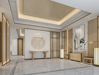 New Chinese Front Office 3d model