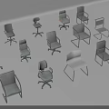Various Styles Office Chairs With Ergonomic Design Swivel Base And Adjustable Features