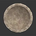 Carved Stone Pedestal Bowl With Decorative Layered Base For Garden Ornament