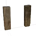 Natural Stone Wood Logs With Rustic Texture And Surface Details For Decorative Use 3d model