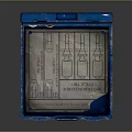 Blue Medical Ampoule Case With Colorful Vials And Instruction Sheet Inside
