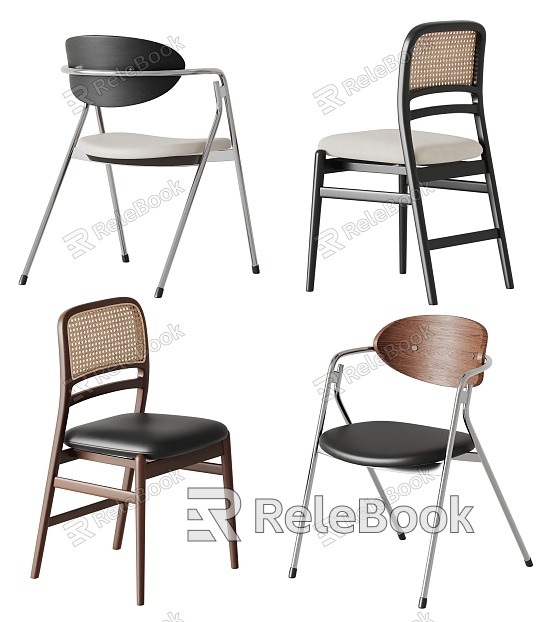 Middle style dining chair model