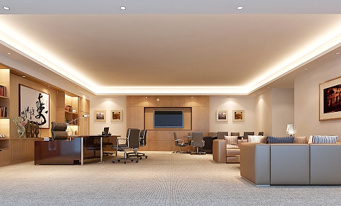 General Manager Office 3d model