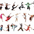 2D Dance Street Dance Characters 3d model