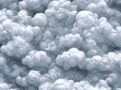 Stylized Cloud Seamless Texture Clouds Mist Clouds Cartoon Clouds 3d model