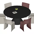 Modern Dining Table and Chair Combination 3d model
