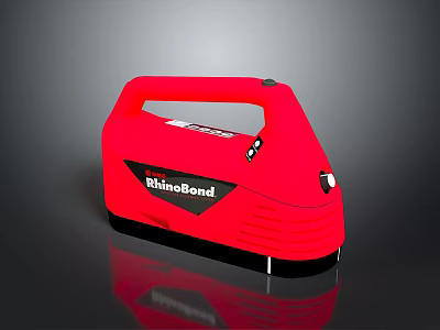 RhinoBond Red Laptop Device With Ergonomic Handle And Modern Portable Design 3d model