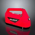RhinoBond Red Laptop Device With Ergonomic Handle And Modern Portable Design
