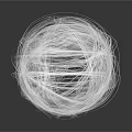Spherical Organ Structures With Transparent Netlike Fibrous Hair Texture Design