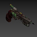 Guns Diesel Punk Bullets 3d model