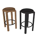Quiet Wind Bar Stool Collection 3d model