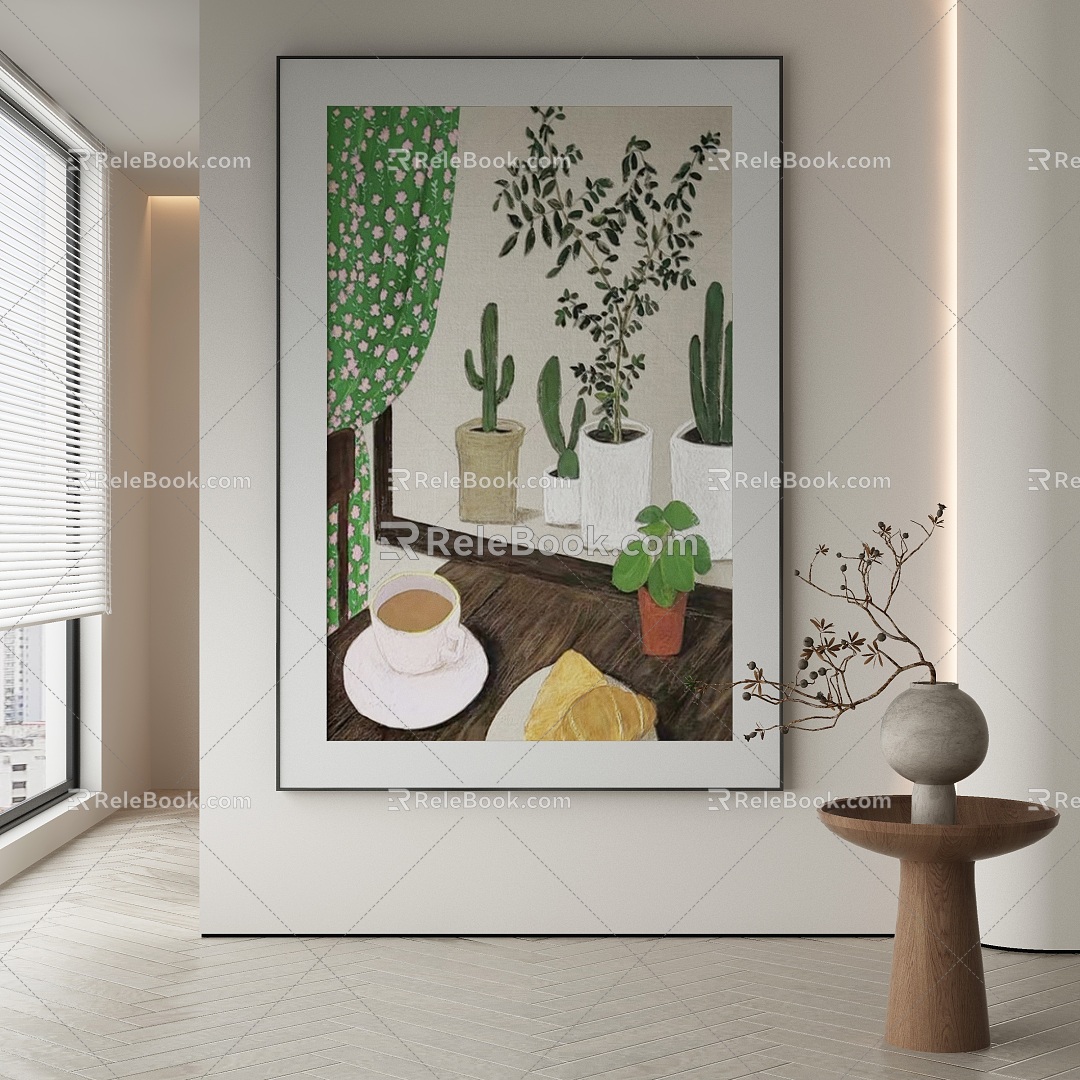 modern decorative painting 3d model