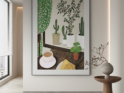 modern decorative painting 3d model