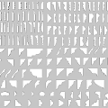 Modern gypsum line ceiling line skirting line door line 3d model