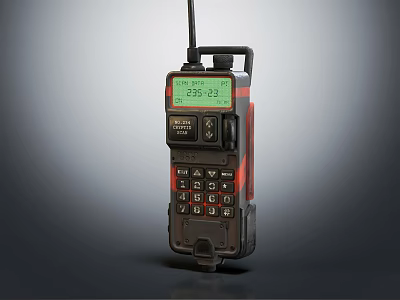 Classic Vintage Mobile Phone With Antenna Green Screen And Numeric Keypad Design 3d model