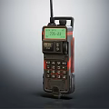 Classic Vintage Mobile Phone With Antenna Green Screen And Numeric Keypad Design