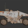 Mars Rover Design For Space Exploration With Large Wheels And Scientific Equipment