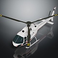 Modern Helicopter Black Hawk Combat Helicopter 3d model