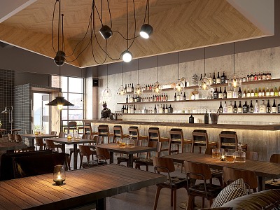 Bar 3d model