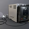 modern sony game console 3d model