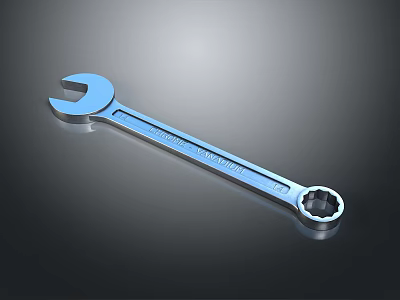 Durable Metal Combination Wrench Hardware Tool Versatile For Home And Professional Repairs 3d model