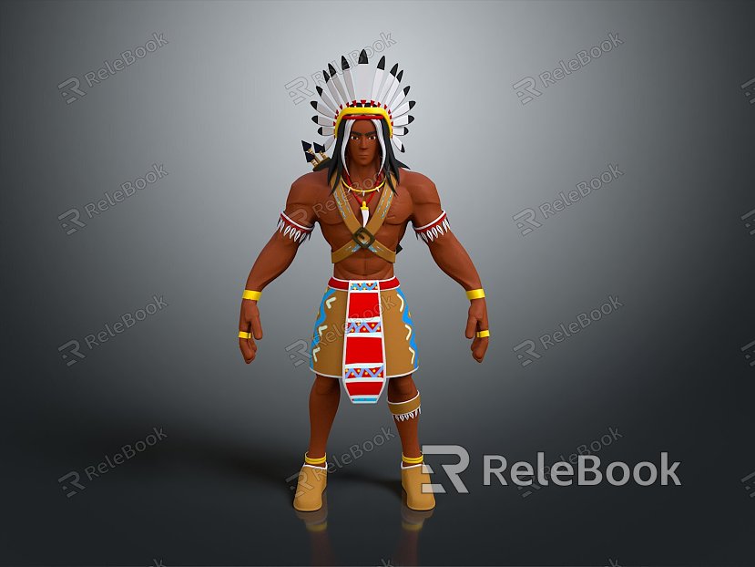 Indian Tribe Soldier Tribe Woman Tribe Warrior Indian Hunter Indian Warrior model