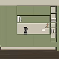 Modern Decorative Cabinet 3d model