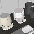 Sweeping robot, intelligent sweeper, sweeping and dragging all-in-one machine 3d model