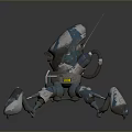 Robot Spider Robot Mecha Spider Science Fiction Spider Mechanical Spider Battery Spider Tower Defense 3d model