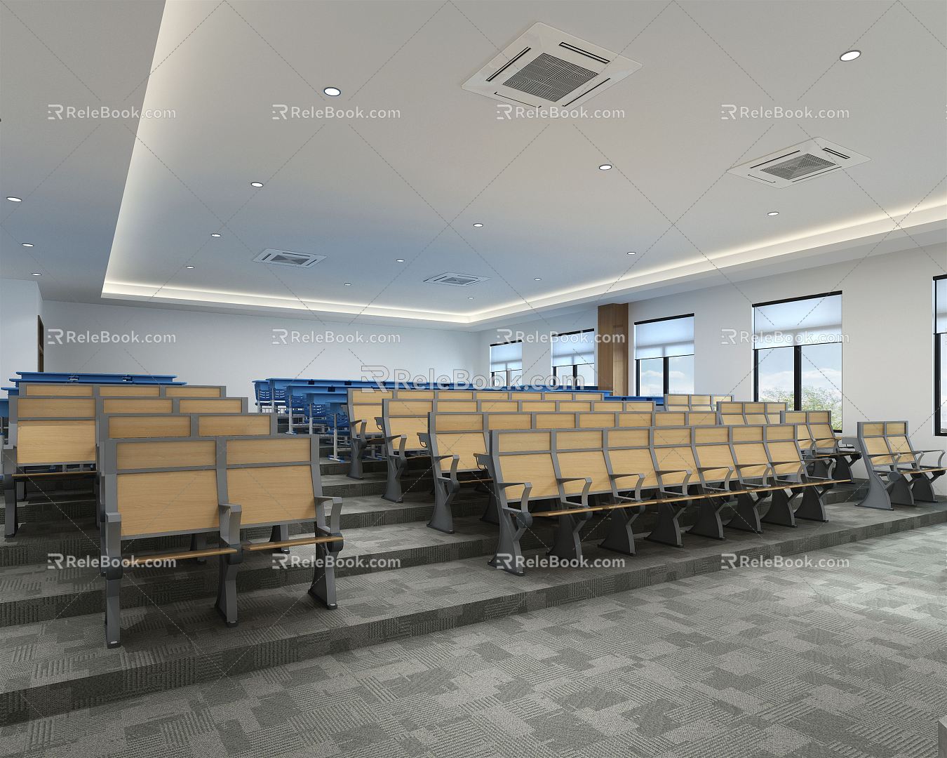 Modern classroom classroom 3d model